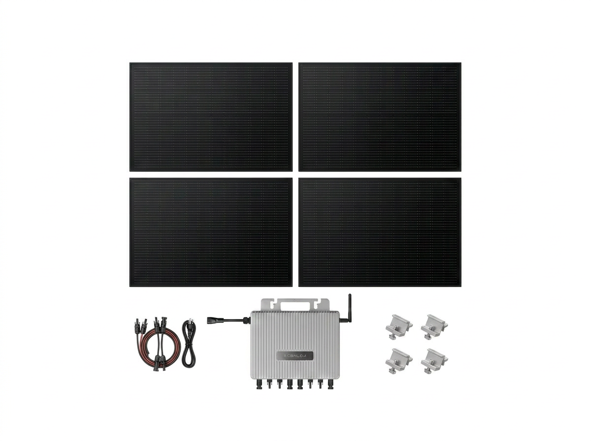 Microinverter + 4 Panels